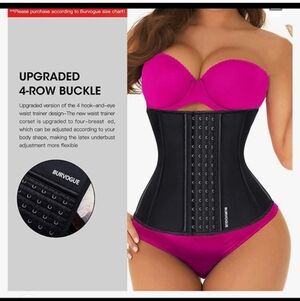 NIP Black Waist Trainer with 4-Row Buckle